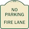 Signmission No Parking Fire Lane Heavy-Gauge Aluminum Architectural Sign, 18" x 18", TG-1818-23622 A-DES-TG-1818-23622 - alternate 1